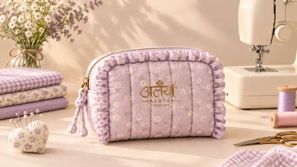Lavender Alaya Quilted Pouch Craft Scene